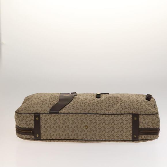 CELINE C Sulky Boston Bag Canvas Beige Gold - Picture 9 of 12